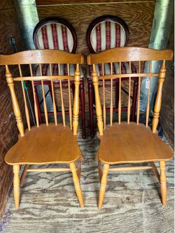 2 Hard Rock Maple Chairs