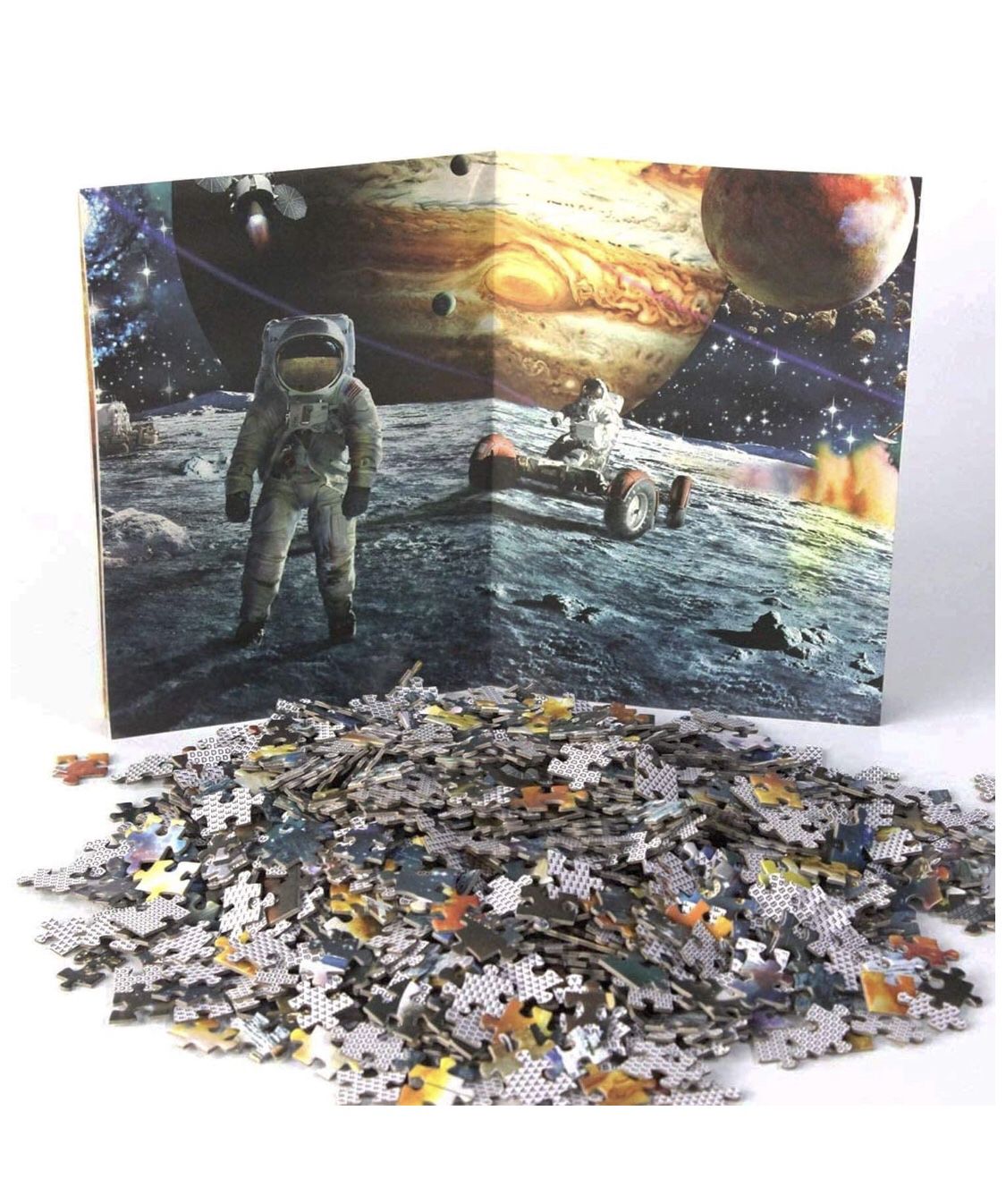 Space Puzzle 1000 Piece, Planets in Space and Astronaut Puzzle Games Suitable for Adults and Children. Activities to Help Children Think About Parent