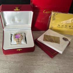 Cartier Moissanite Watch 