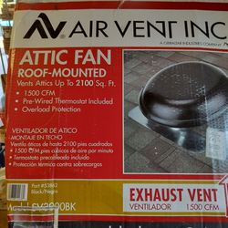 New roof mounted attic fan