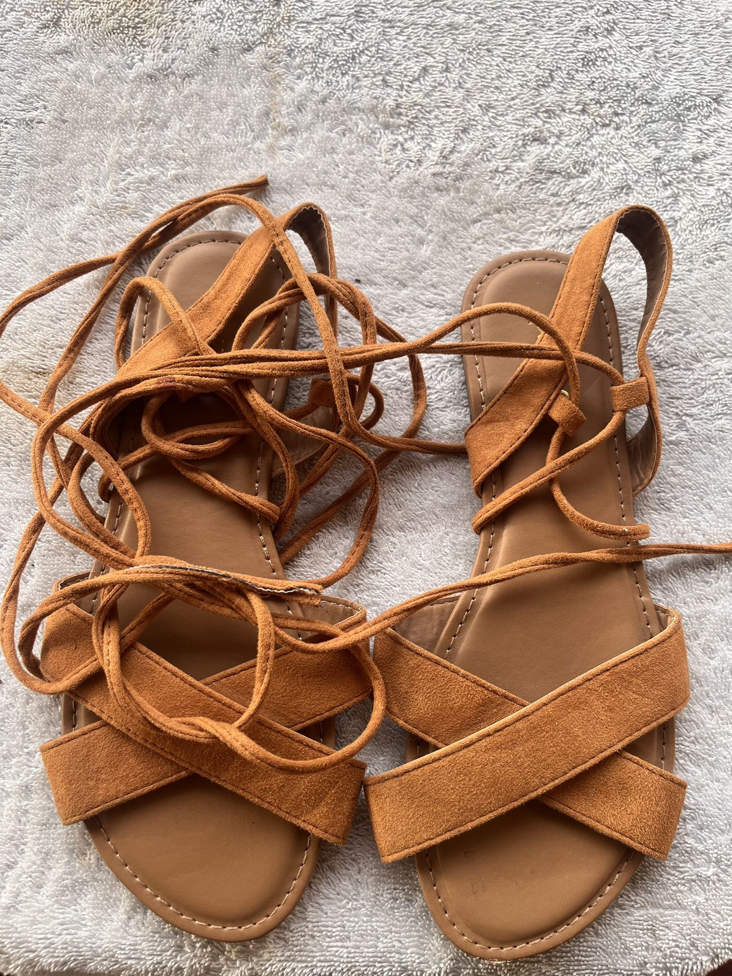 Copper Strappy Sandal