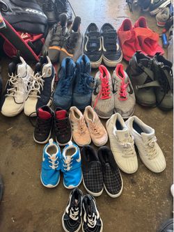Shoes different sizes adidas, Vans, Nike, Jordan