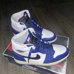 Blue N Black Nikes Sz 10