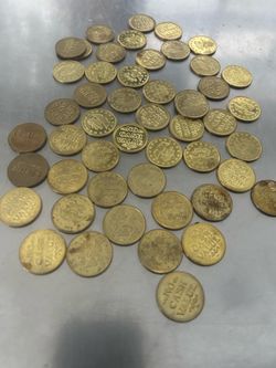 Over a 1000  No Cash Value Tokens Coins