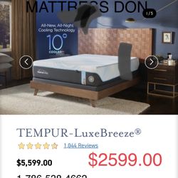 King Queen Size Tempurpedic ProAdapt,  ProBreeze,  LuxeBreeze Mattress  Pro Breeze /Luxe Adapt /Pro Adapt /Adapt /cloud /Tempur pedic contour Supreme 