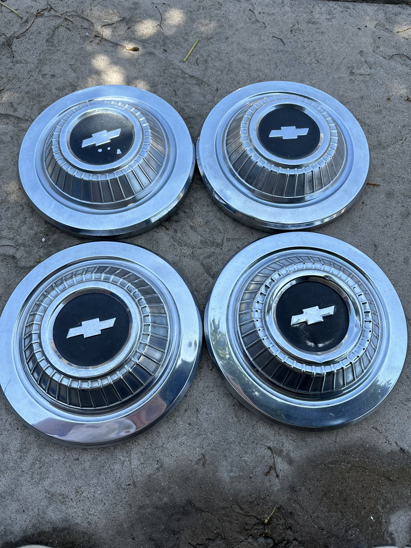 Chevy Dog Dish Hubcaps Used 