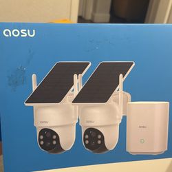 aosu security cameras solar powered