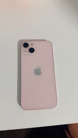 Pink Apple iPhone13 with Notch Display