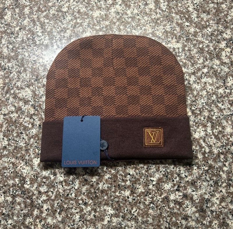Brown Louis Vuitton Beanie