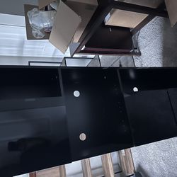 Black Tv Stand With Cabinets
