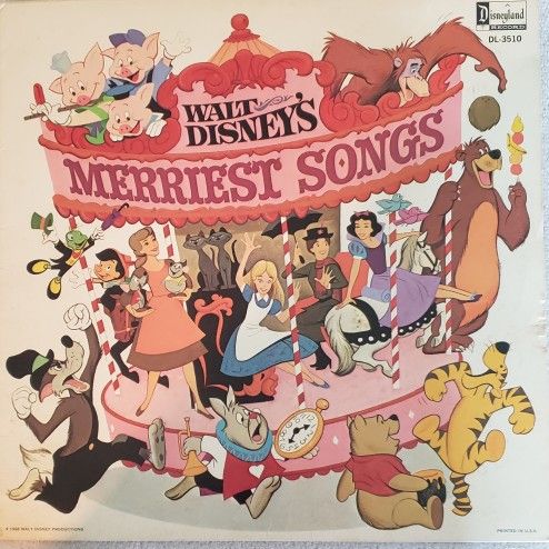 vintage disneyland record album