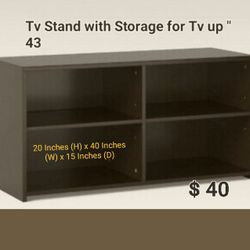 Brand New Tv Stand With Storage For Tv Up 43
