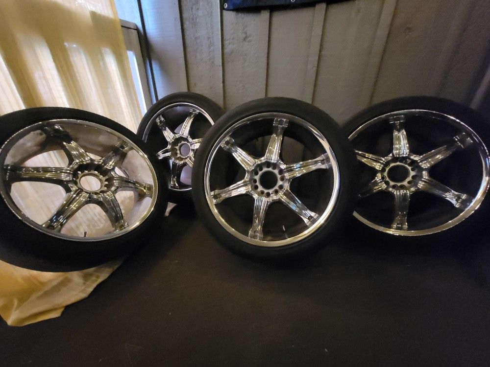 22' Inch Rims With Tires For Sale