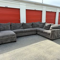 Grey sectional Couch Delivery Available 