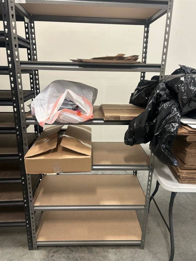 Metal Five Shelf Storage Shelving