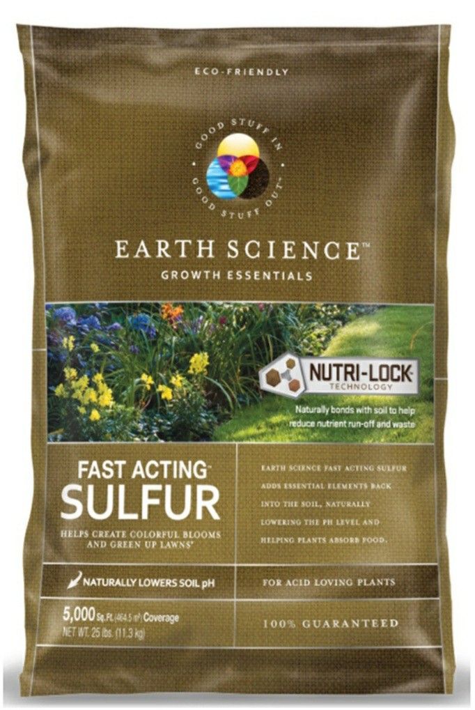 Earth Science Fast Acting Sulfur 25 LBS