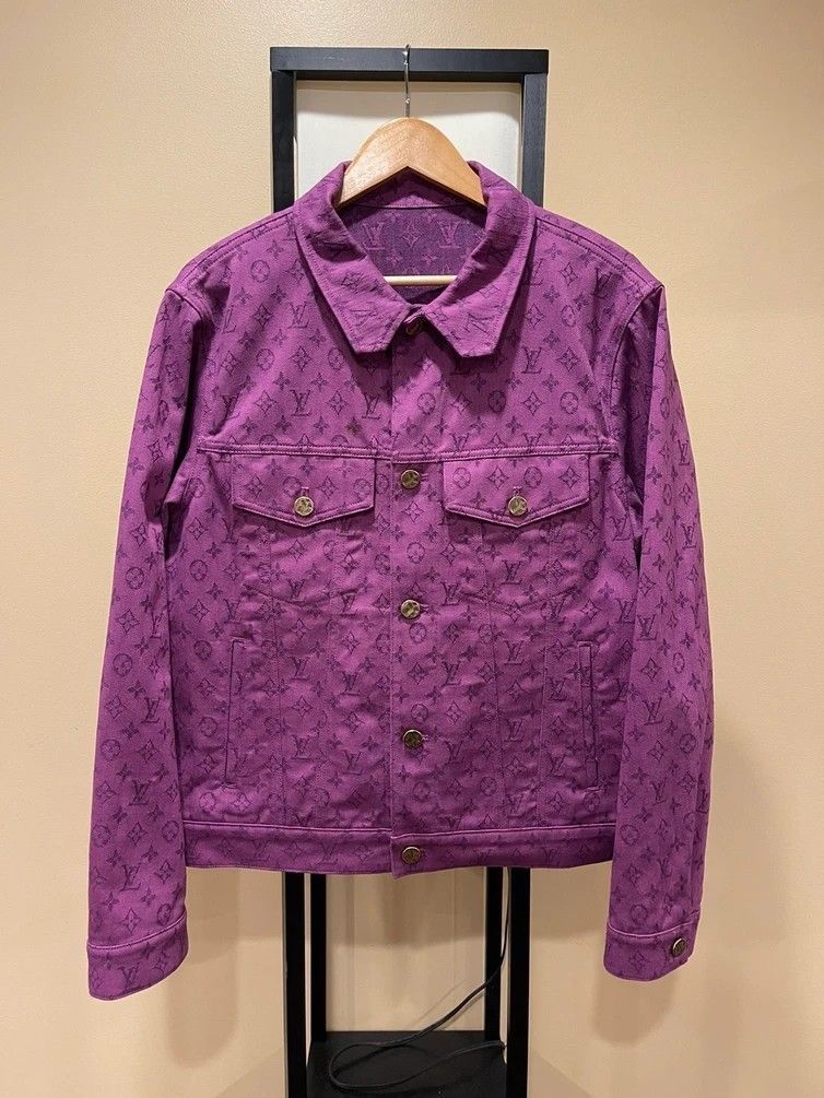 Purple Denim Louis Vuitton Jacket