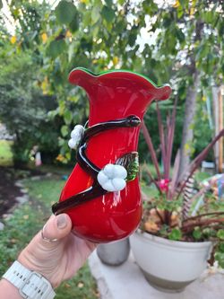 Blown Glass Flower Vase