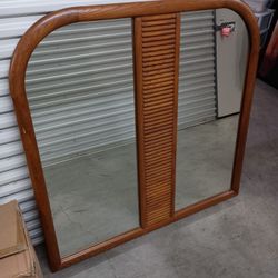 Vintage Dixie Lenoir Solid Oak Dresser Mirror CLEARANCE!