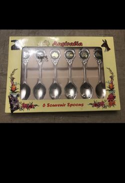 Australia 6 Souvenir Spoons Collectables