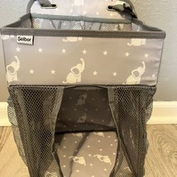 Hanging diaper caddy organizer