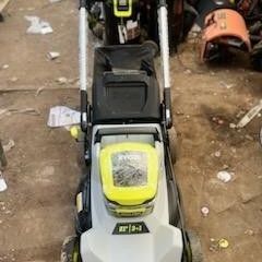 Cordless Battery Walk Behind Multi-Blade Self-Propelled Mower - (1) 6.0 Ah Batteries & Charger