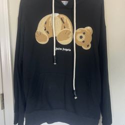 PALM ANGELS TEDDY BEAR HOODIE