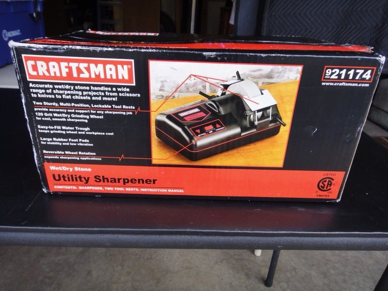 Craftsman 21174 Utility Wet/Dry Stone Utility Sharpener *NEW tool