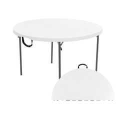 Lifetime 48” Fold-in-Half Round Commercial Grade Table Brand New In Box 