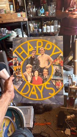 Happy Days Metal sign