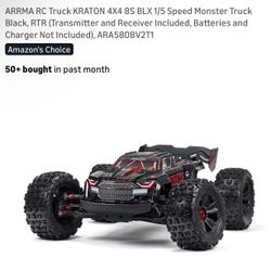 ARRMA RC Truck KRATON 4X4 8S BLX 1/5 Speed Monster Truck Black