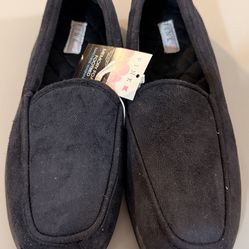 Pink Memory Foam Footbed Black Medium House Slippers New