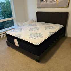 Queen mattress and frame
