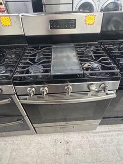GE stainless steel gas stove