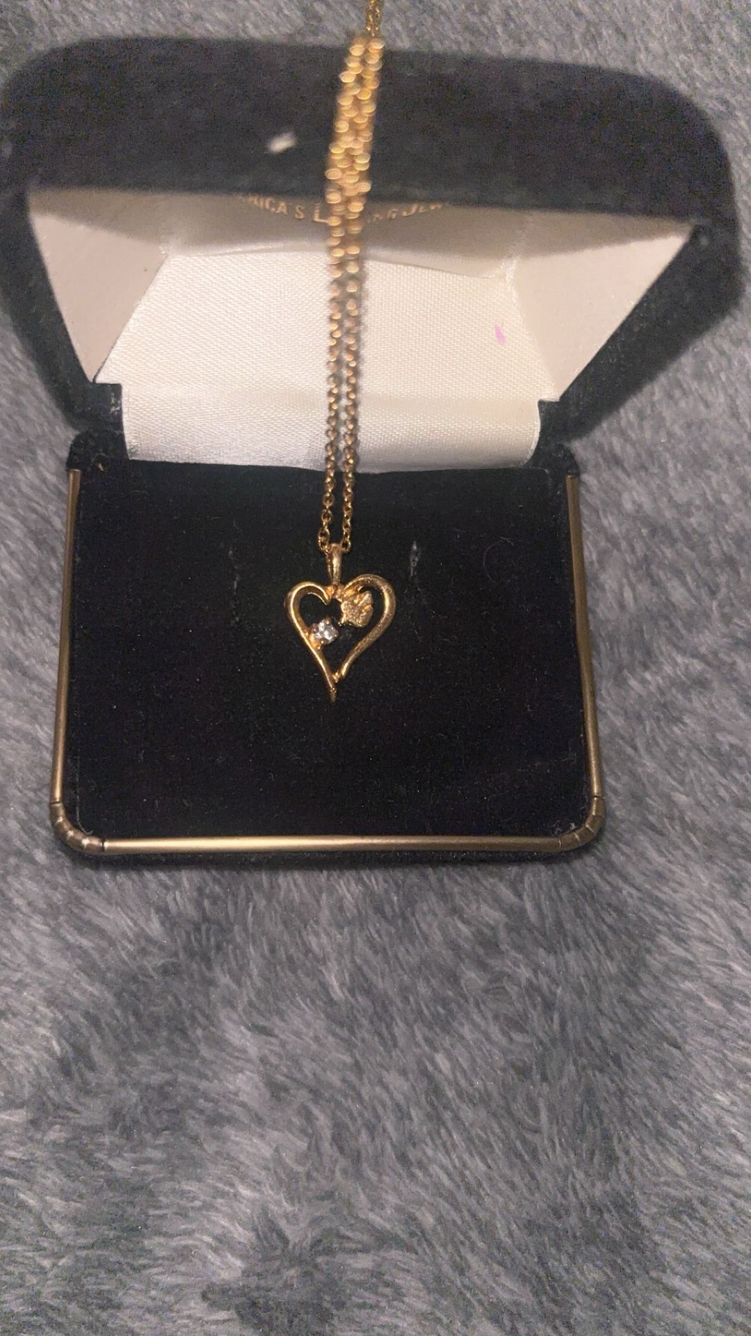 Gold Heart Necklace Jewelry 💛
