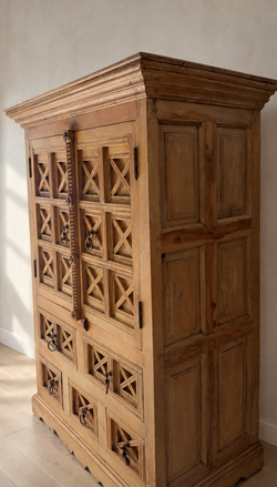 Rustic solid wood cabinet
