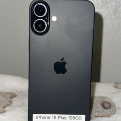 iPhone 16 Plus – 128GB – Black – 100% Battery Health – Excellent Condition (x4 Available)