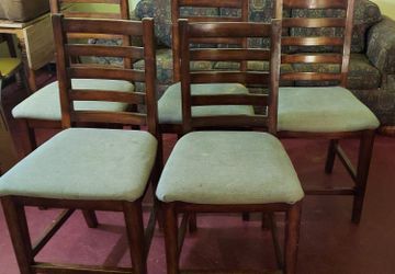 Cherry wood chairs 5 all 5 for 190 Can deliver Oklahoma City area $40