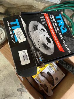 Front Semi-Metallic Rotors and Brake Pads