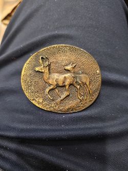 Vintage Brass Belt Buckle