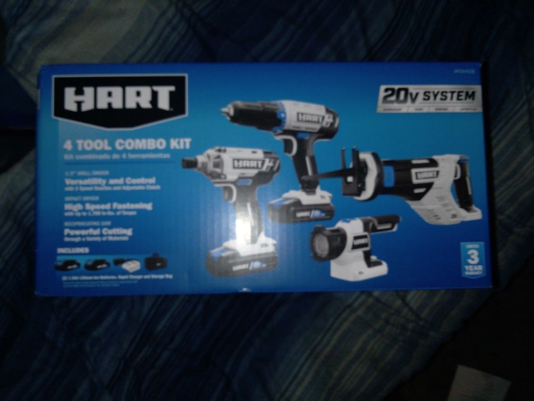 4pc Hart Tool Combo Set