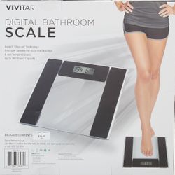 Vivitar Digital Bathroom Scale, Clear, PS-V134-C, 3.93 Pound