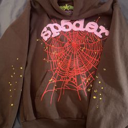 Spider Pink Hoodie, SMALL