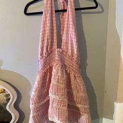 Pink Crossover Dress