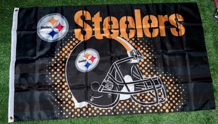 Steelers flag size 5’x3’