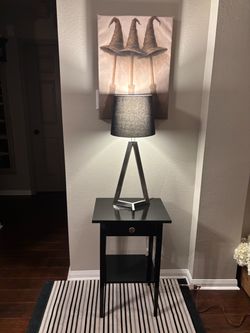 Nightstand & Lamp