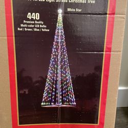 Adjustable Flagpole Christmas Tree 17’