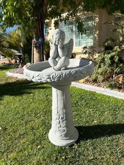 New Birdbath made out of cement
