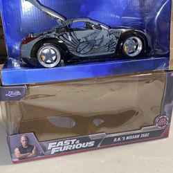 New 2021 Jada 1/24 Fast & Furious D.K.'s Nissan 350Z Gray Diecast Car