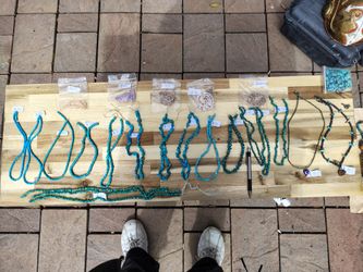Turquoise Beaded Necklaces and Bead Strands Lot